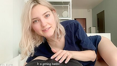 Tries A Big Cock Inside Her Tight Pussy With Eva Elfie