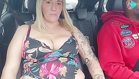 Dirty Husband Gets Me Stripping In The Car And Fingers Me