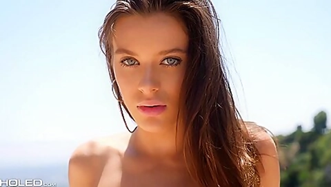 Lana Rhoades - Poolside Ass Play