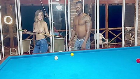 My Boyfriend Fucks Me With His Best Friend After Losing At Pool