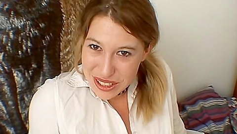 Pov Blow Job! Blonde teen 18+ Sucks Cock Like A Pro!