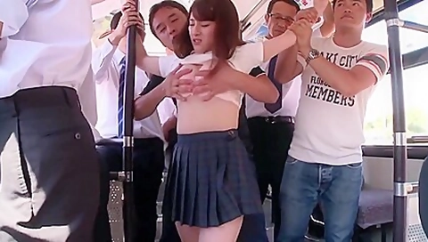 Beautiful Asian teen 18+ Fucked On The Bus